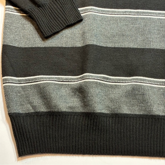 Marx & Dutch Collection Mens Gray Black & White 1/4 Zip Sweater Sz 3X NWT - Picture 4 of 7